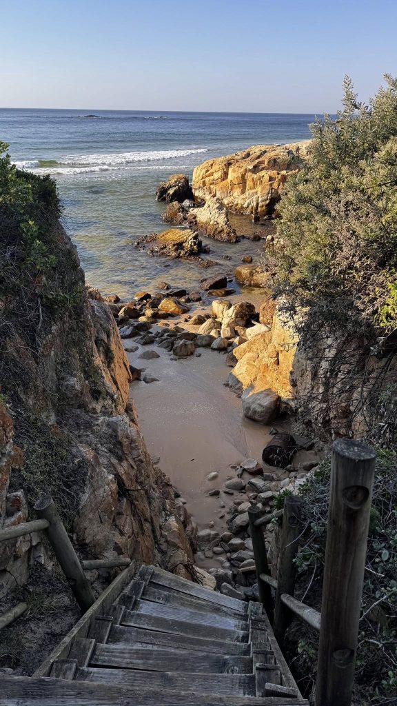 steps to the beach
